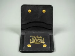 STUDIO D´ARTISAN Studio D'Artisan Black Leather Mini Wallet 20 STUDIO D´ARTISAN Studio D'Artisan Black Leather Mini Wallet