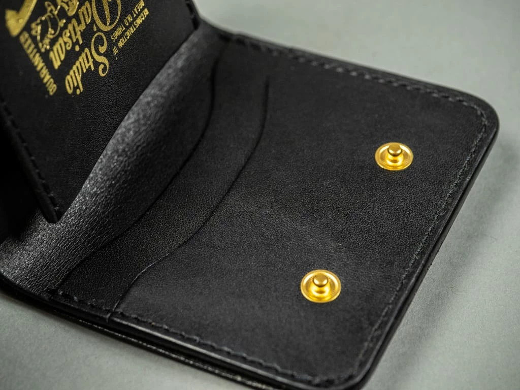 STUDIO D´ARTISAN Studio D'Artisan Black Leather Mini Wallet 13 STUDIO D´ARTISAN Studio D'Artisan Black Leather Mini Wallet