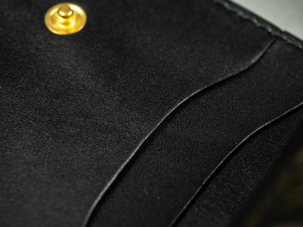 STUDIO D´ARTISAN Studio D'Artisan Black Leather Mini Wallet 16 STUDIO D´ARTISAN Studio D'Artisan Black Leather Mini Wallet
