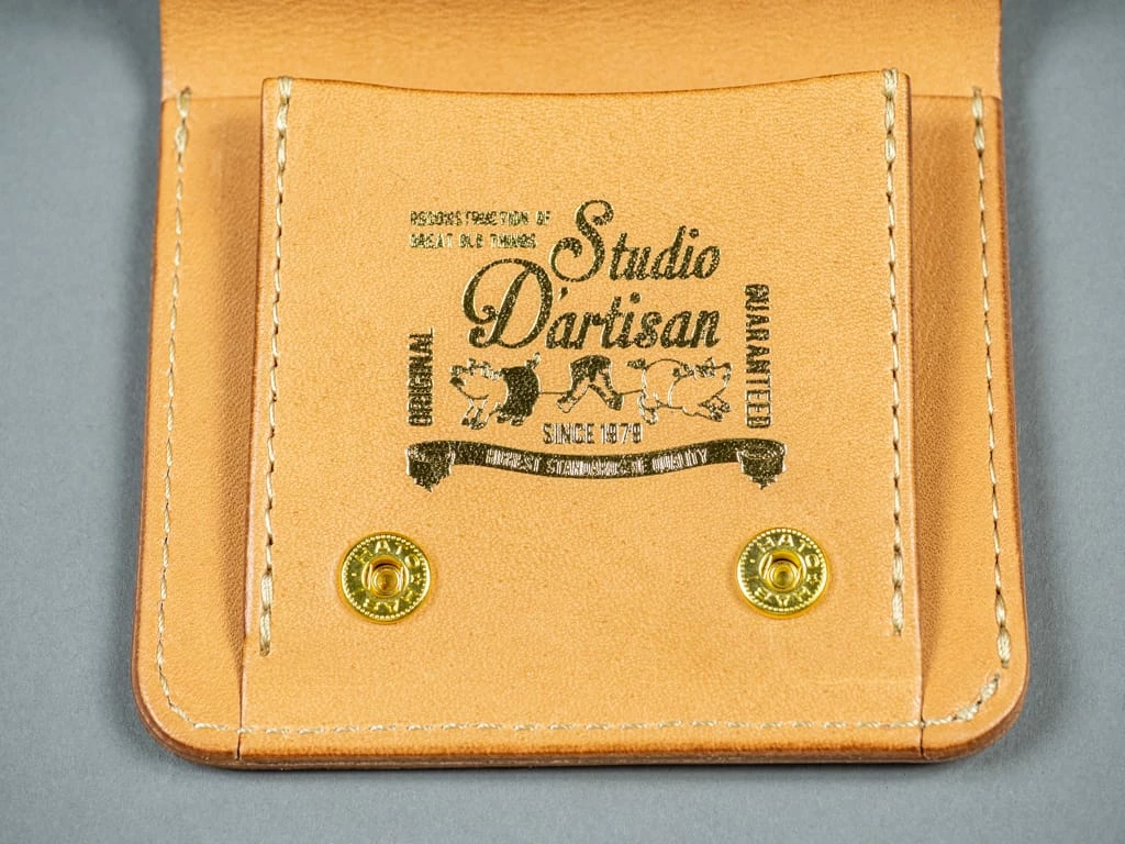 STUDIO D´ARTISAN Studio D'artisan Natural Leather Mini Wallet 8 STUDIO D´ARTISAN Studio D'artisan Natural Leather Mini Wallet