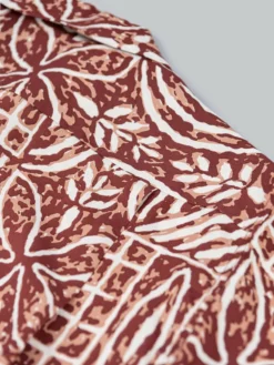 Sun Surf Polynesian Tapa Design Hawaiian Shirt Brown NEW ARRIVALS