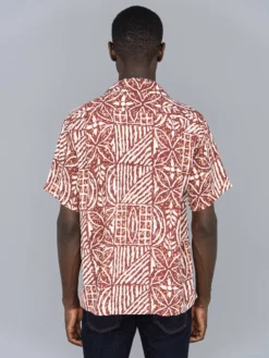 Sun Surf Polynesian Tapa Design Hawaiian Shirt Brown NEW ARRIVALS