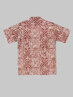 Sun Surf Polynesian Tapa Design Hawaiian Shirt Brown NEW ARRIVALS