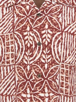 Sun Surf Polynesian Tapa Design Hawaiian Shirt Brown NEW ARRIVALS