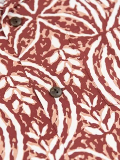 Sun Surf Polynesian Tapa Design Hawaiian Shirt Brown NEW ARRIVALS