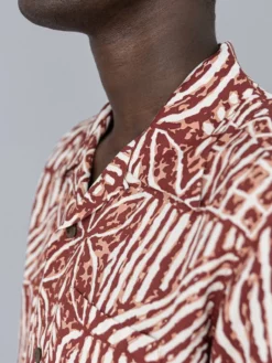 Sun Surf Polynesian Tapa Design Hawaiian Shirt Brown NEW ARRIVALS