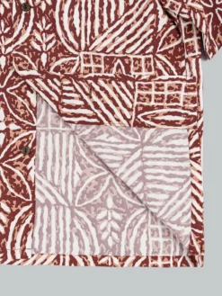 Sun Surf Polynesian Tapa Design Hawaiian Shirt Brown NEW ARRIVALS