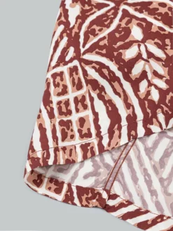 Sun Surf Polynesian Tapa Design Hawaiian Shirt Brown NEW ARRIVALS