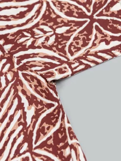 Sun Surf Polynesian Tapa Design Hawaiian Shirt Brown NEW ARRIVALS