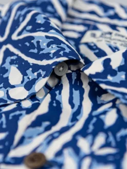 Sun Surf Polynesian Tapa Design Hawaiian Shirt Navy 36 Sun Surf Polynesian Tapa Design Hawaiian Shirt Navy