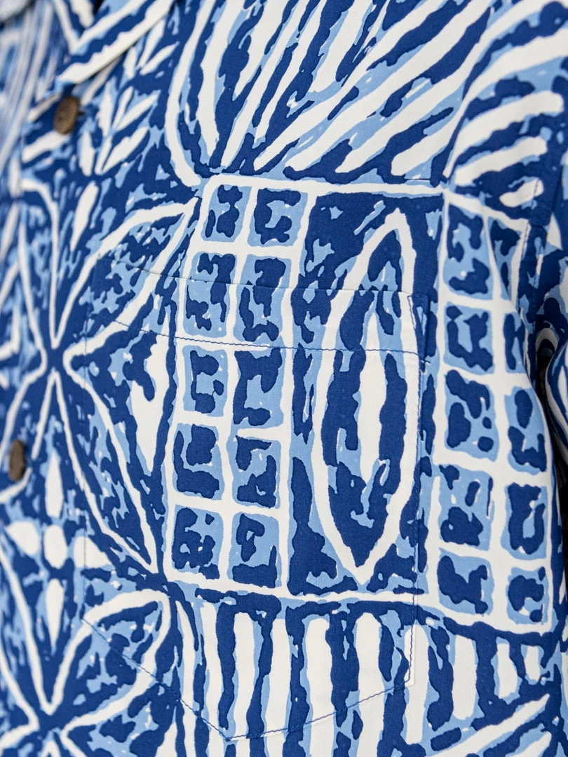 Sun Surf Polynesian Tapa Design Hawaiian Shirt Navy 8 Sun Surf Polynesian Tapa Design Hawaiian Shirt Navy