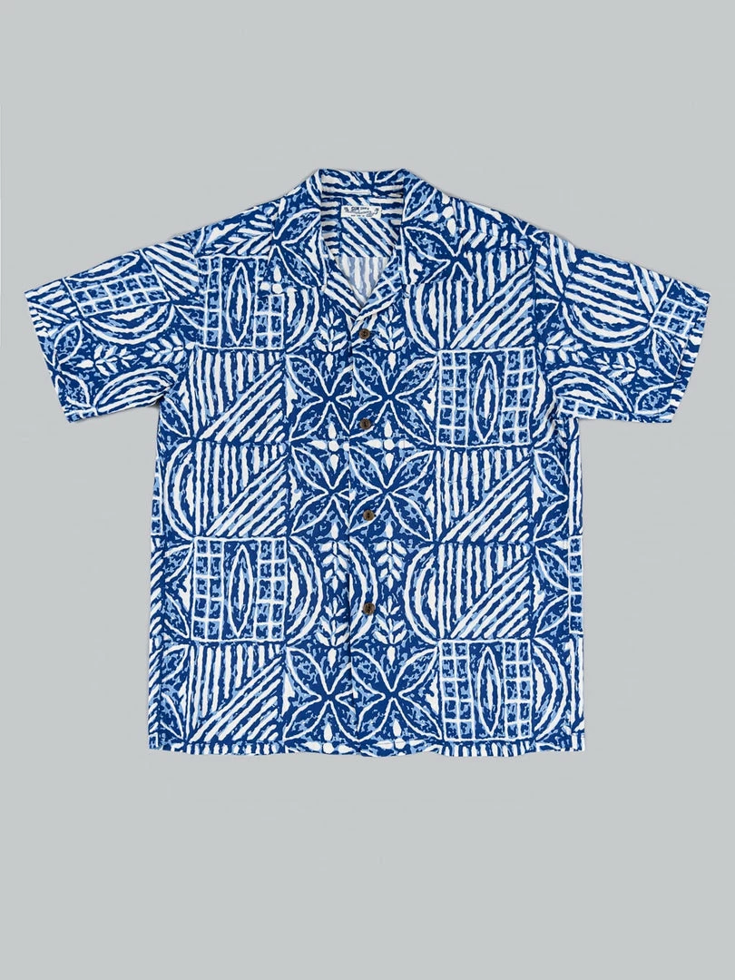 Sun Surf Polynesian Tapa Design Hawaiian Shirt Navy 3 Sun Surf Polynesian Tapa Design Hawaiian Shirt Navy