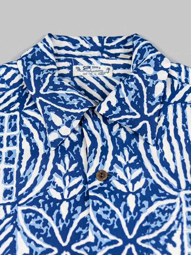 Sun Surf Polynesian Tapa Design Hawaiian Shirt Navy 11 Sun Surf Polynesian Tapa Design Hawaiian Shirt Navy