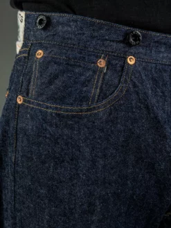 TCB Two Cat's Waist Overall Natural Indigo