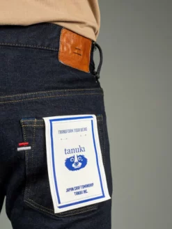 Tanuki NSMT Natural Black Sumi Overdye Tapered Jeans