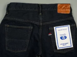 Tanuki NSMT Natural Black Sumi Overdye Tapered Jeans