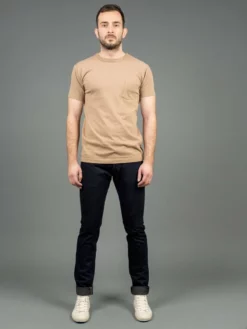 Tanuki NSMT Natural Black Sumi Overdye Tapered Jeans