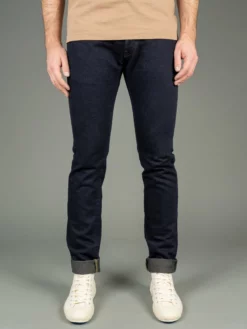 Tanuki NSMT Natural Black Sumi Overdye Tapered Jeans