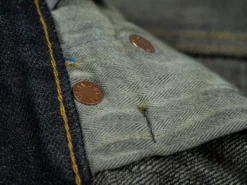 Tanuki NSMT Natural Black Sumi Overdye Tapered Jeans