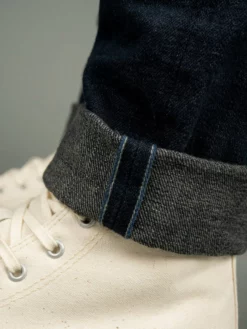 Tanuki NSMT Natural Black Sumi Overdye Tapered Jeans