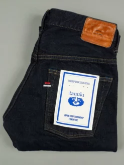 Tanuki NSMT Natural Black Sumi Overdye Tapered Jeans