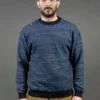 Tanuki "Kuon" Indigo Crewneck Sweatshirt 2 Tanuki "Kuon" Indigo Crewneck Sweatshirt
