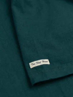 The Flat Head Loopwheeled Heavyweight Plain T-Shirt Dark Green NEW ARRIVALS