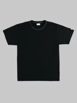 The Flat Head Loopwheeled Heavyweight Plain T-Shirt Black