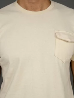 The Rite Stuff Heavyweight 9 Oz. Loopwheel Pocket T-shirt (Ecru)
