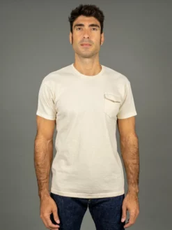 The Rite Stuff Heavyweight 9 Oz. Loopwheel Pocket T-shirt (Ecru)