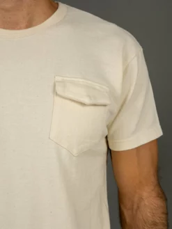 The Rite Stuff Heavyweight 9 Oz. Loopwheel Pocket T-shirt (Ecru)