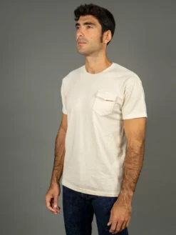 The Rite Stuff Heavyweight 9 Oz. Loopwheel Pocket T-shirt (Ecru)