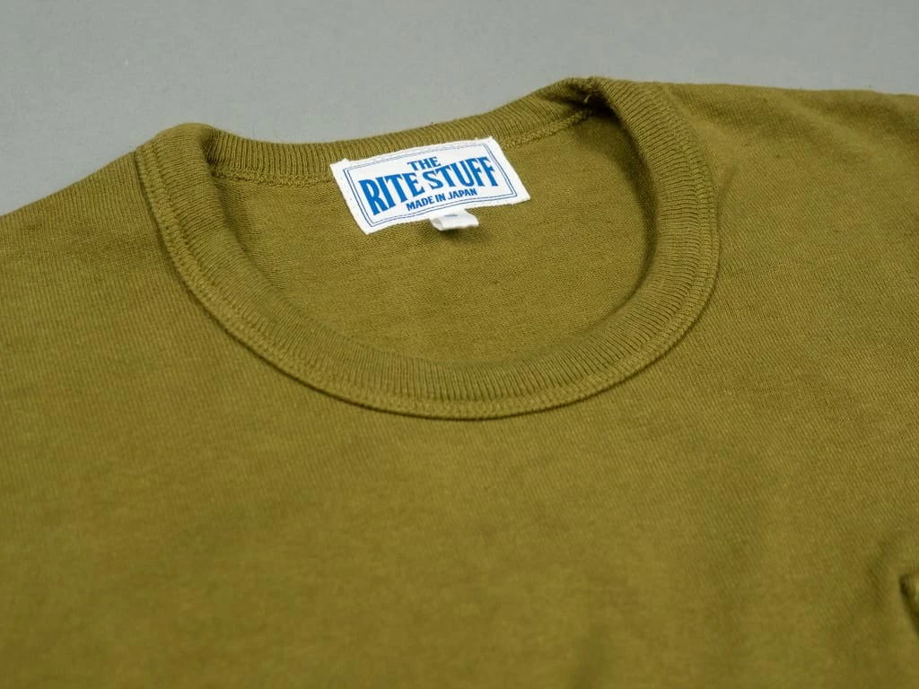 The Rite Stuff Heavyweight 9 Oz. Loopwheel Pocket T-shirt (Olive) 12 The Rite Stuff Heavyweight 9 Oz. Loopwheel Pocket T-shirt (Olive)