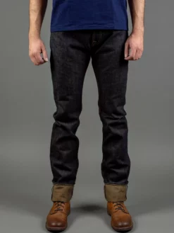 The Strike Gold 2105 Brown Weft Slim Straight Jeans