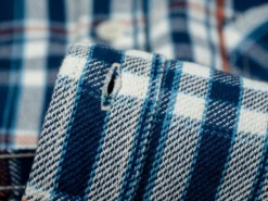 The Strike Gold Check Work Flannel Shirt Navy 58 The Strike Gold Check Work Flannel Shirt Navy