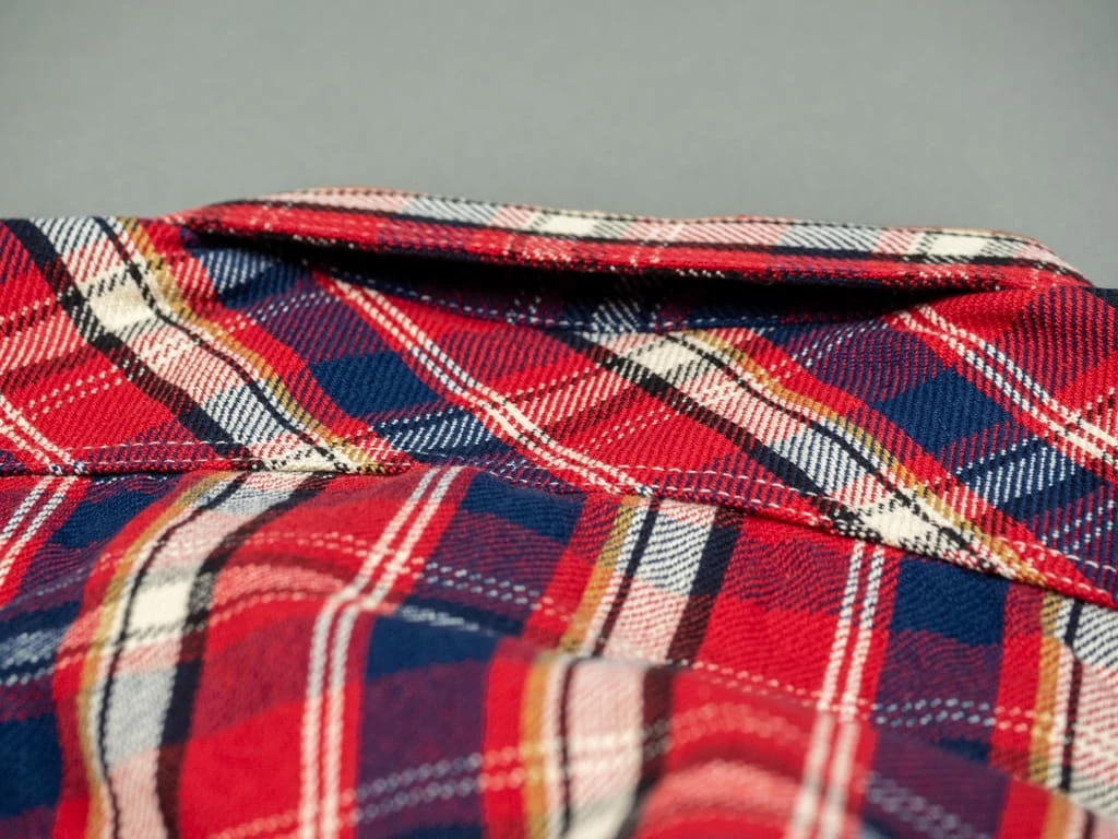 The Strike Gold Check Work Flannel Shirt Red 28 The Strike Gold Check Work Flannel Shirt Red