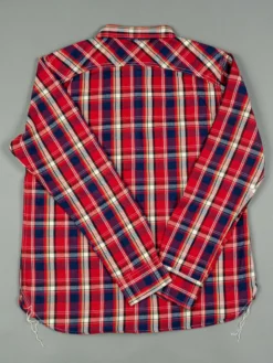 The Strike Gold Check Work Flannel Shirt Red 41 The Strike Gold Check Work Flannel Shirt Red