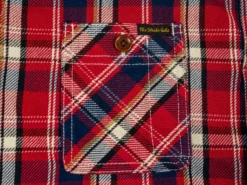 The Strike Gold Check Work Flannel Shirt Red 44 The Strike Gold Check Work Flannel Shirt Red