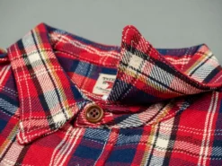 The Strike Gold Check Work Flannel Shirt Red 57 The Strike Gold Check Work Flannel Shirt Red