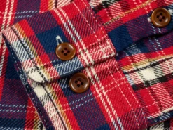 The Strike Gold Check Work Flannel Shirt Red 60 The Strike Gold Check Work Flannel Shirt Red
