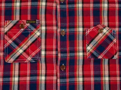 The Strike Gold Check Work Flannel Shirt Red 43 The Strike Gold Check Work Flannel Shirt Red