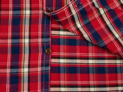The Strike Gold Check Work Flannel Shirt Red 48 The Strike Gold Check Work Flannel Shirt Red