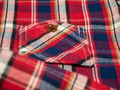 The Strike Gold Check Work Flannel Shirt Red 56 The Strike Gold Check Work Flannel Shirt Red
