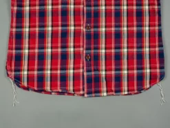 The Strike Gold Check Work Flannel Shirt Red 49 The Strike Gold Check Work Flannel Shirt Red