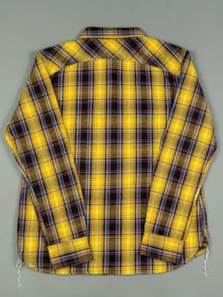 The Strike Gold Check Work Flannel Shirt Yellow