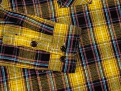 The Strike Gold Check Work Flannel Shirt Yellow