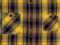 The Strike Gold Check Work Flannel Shirt Yellow