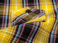The Strike Gold Check Work Flannel Shirt Yellow