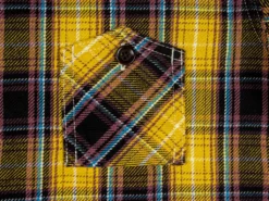 The Strike Gold Check Work Flannel Shirt Yellow