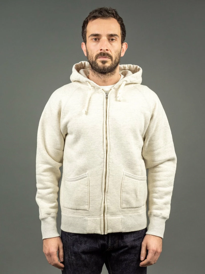 The Strike Gold Loopwheeled Zip Hoodie (Oatmeal) 3 The Strike Gold Loopwheeled Zip Hoodie (Oatmeal)